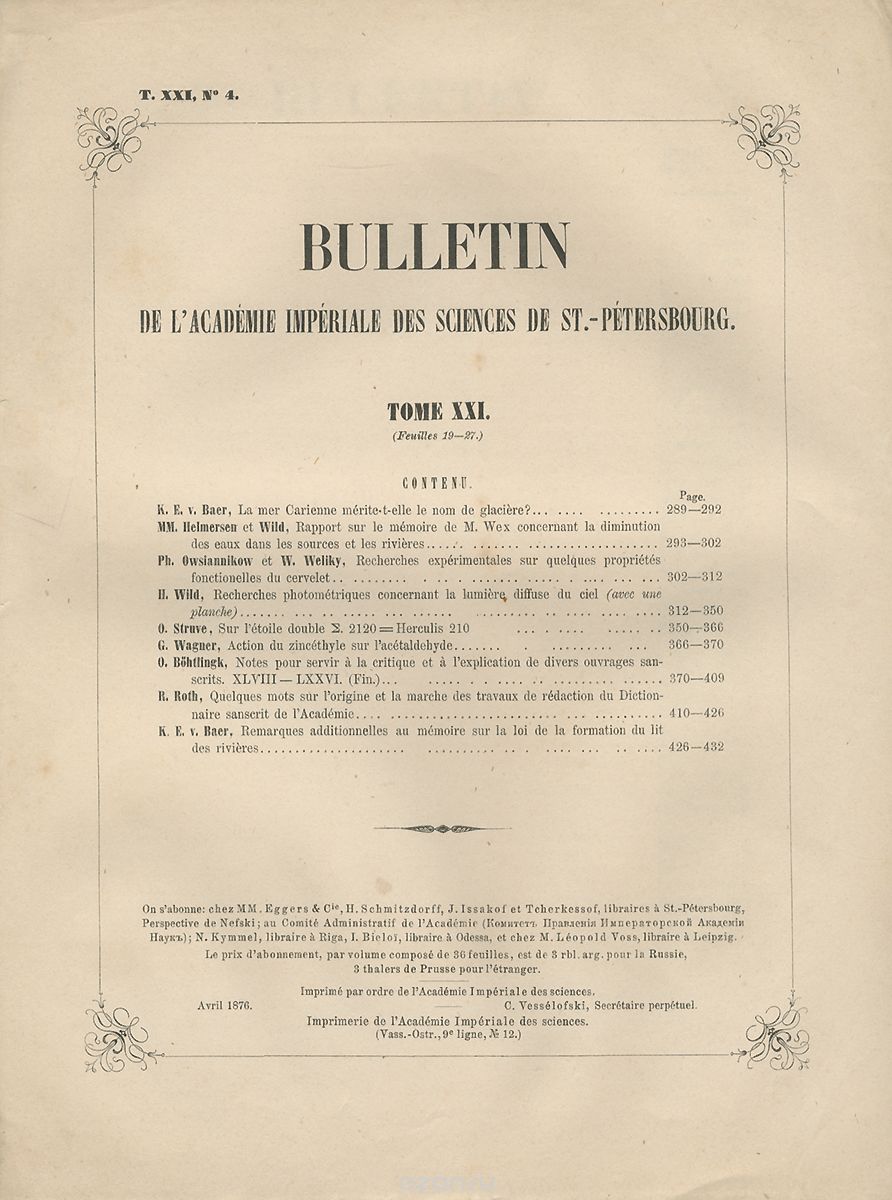 Bulletin de l