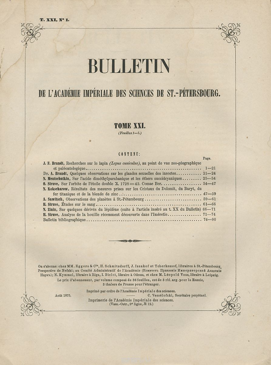 Bulletin de l