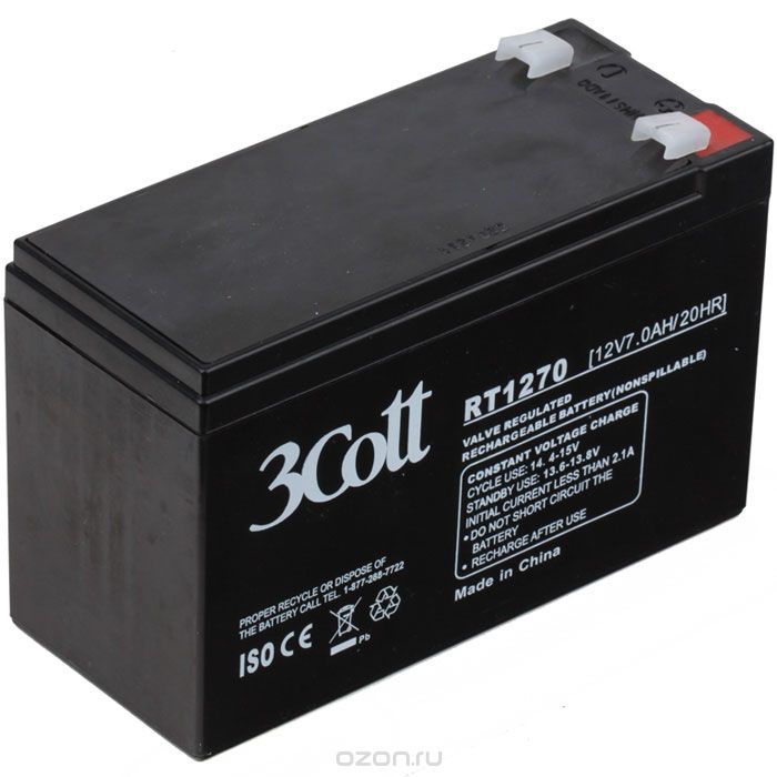 3Cott 12V7Ah аккумулятор для ИБП