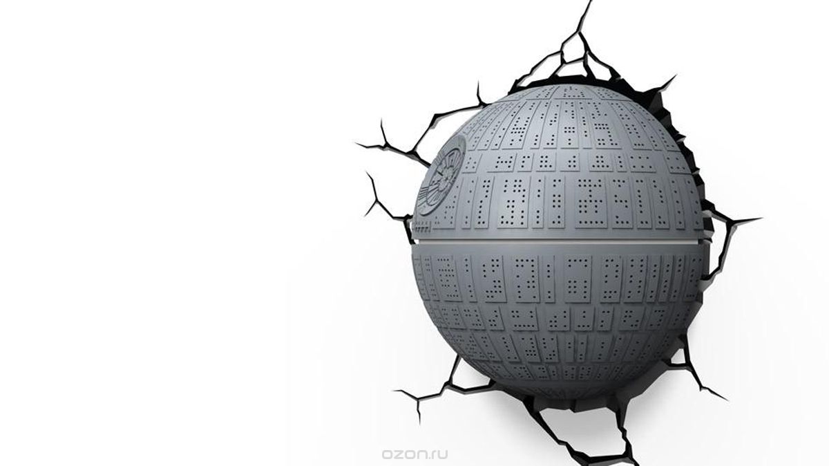 3DLightFX Настенный 3D cветильник Star Wars Death Star