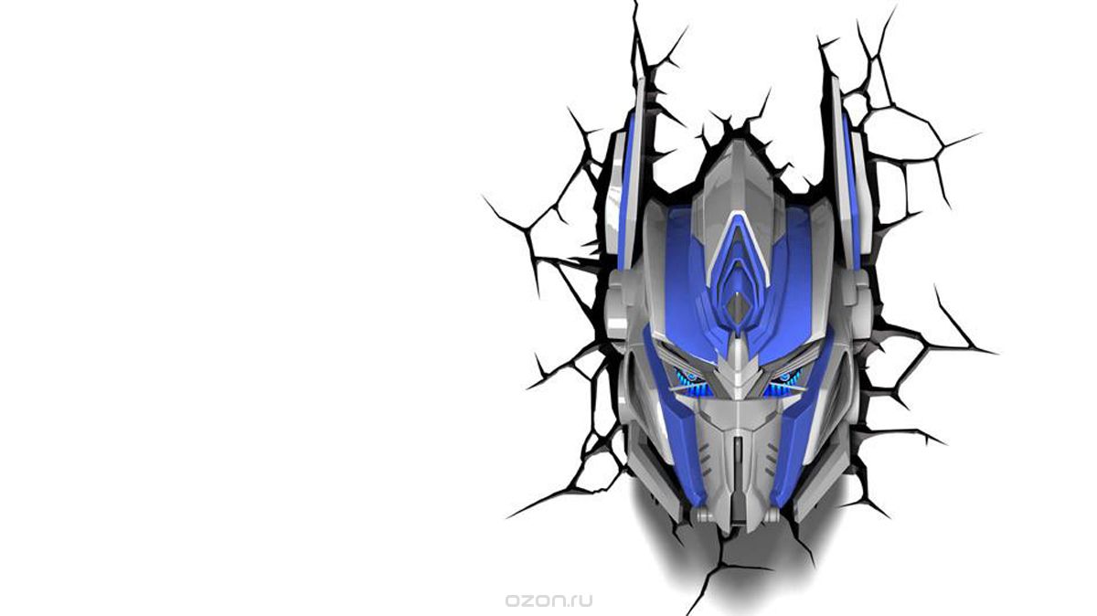 3DLightFX Настенный 3D cветильник TRNSFMR Optimus Prime Mask