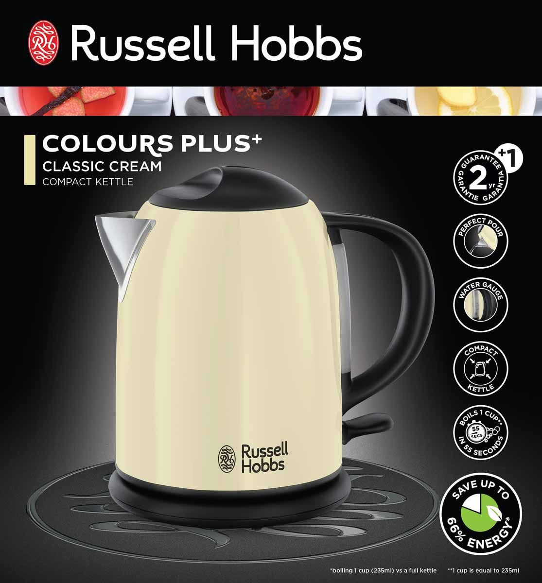   Russell Hobbs Colours Classic, 20194-70, Cream