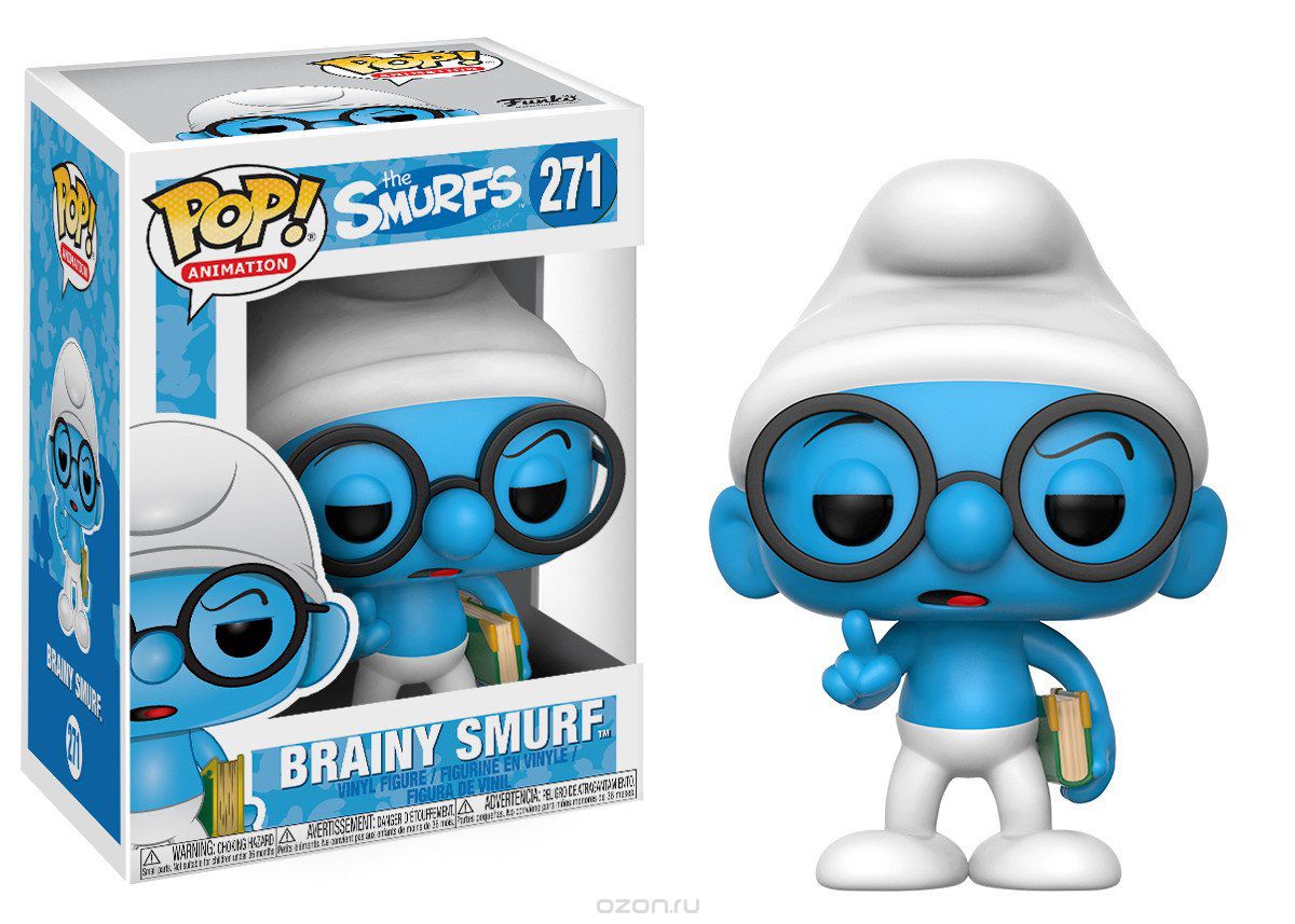  Funko POP! Vinyl: The Smurfs: Brainy Smurf 20122
