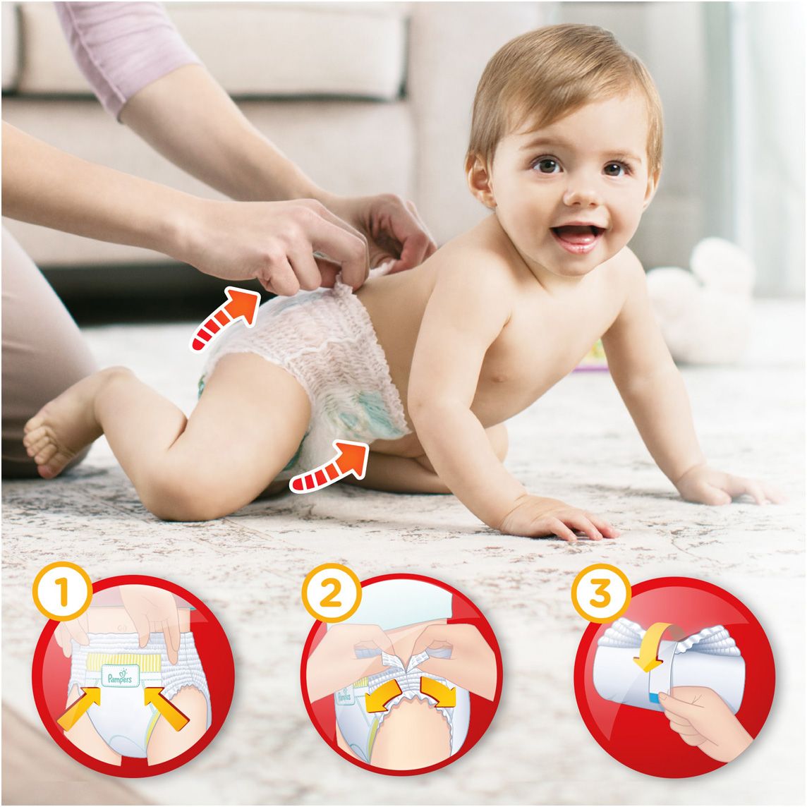 Pampers  Pants 9-15  ( 4) 176 